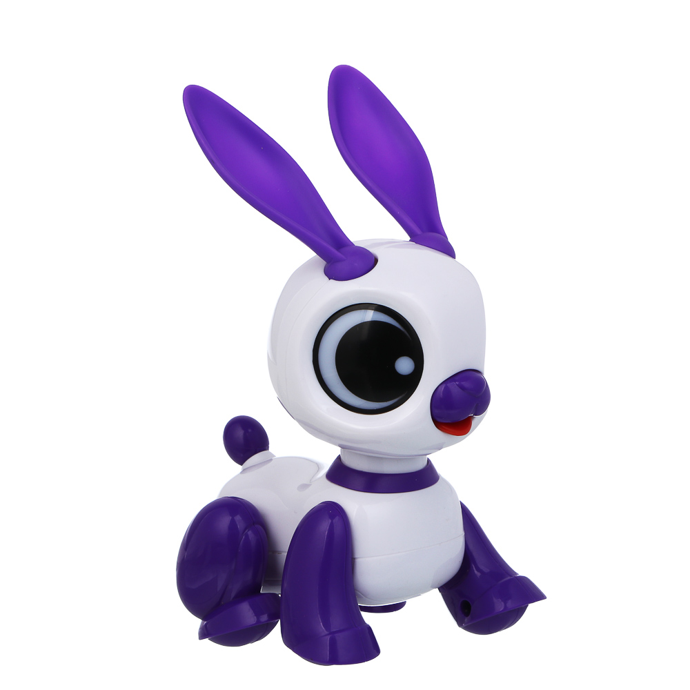 ИГРОЛЕНД Игрушка "Интерактивный питомец" зайчик, ABS, звук, свет, движ., 2хAAA, 12,5х8х13,5 см, арт.№ 272-918