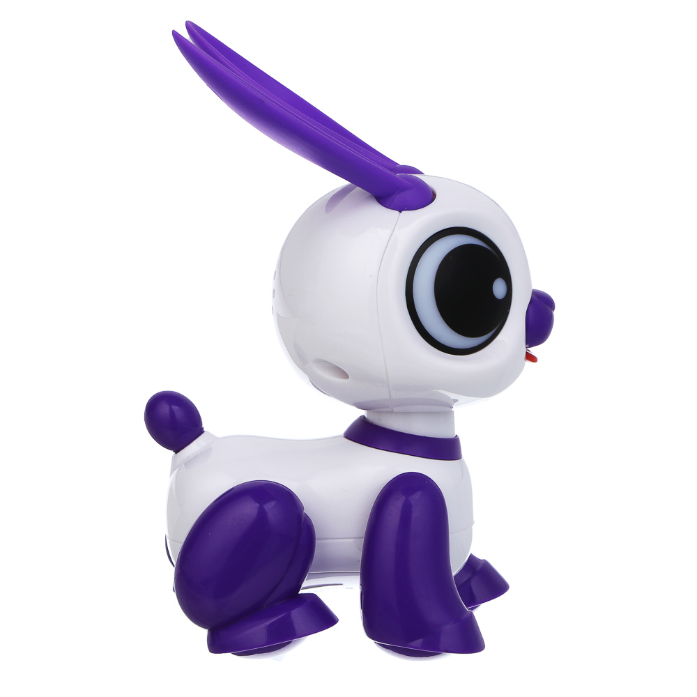 ИГРОЛЕНД Игрушка "Интерактивный питомец" зайчик, ABS, звук, свет, движ., 2хAAA, 12,5х8х13,5 см, арт.№ 272-918