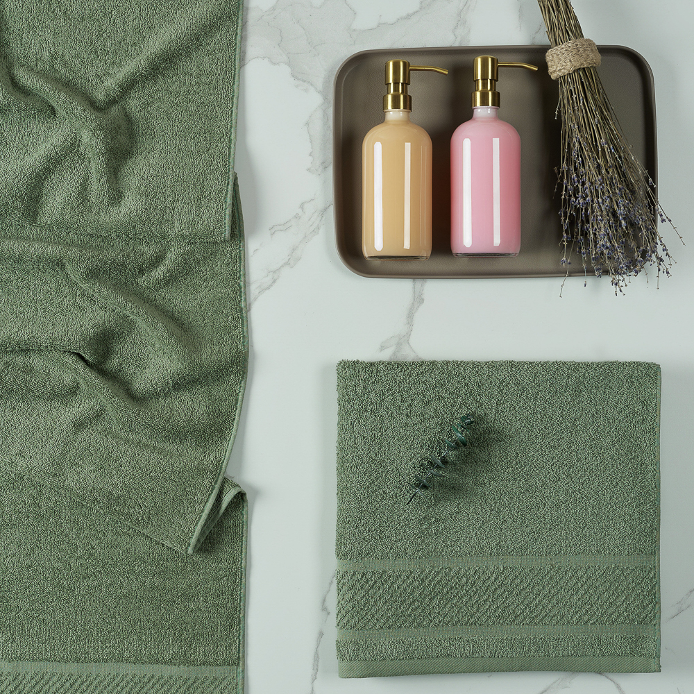 PROVANCE Виана Полотенце махровое, 100% хлопок, 70х130см, зеленый, арт.№ 484-027