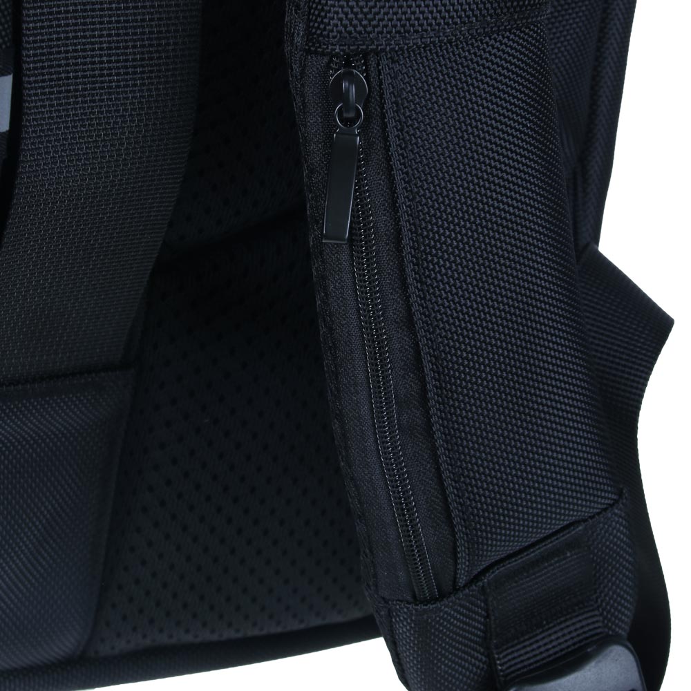 Рюкзак-сумка ПРЕМИУМ универсальный 41x28x13см, 3 отделения, сверхплотный полиэстер под ткань, черный, арт.№ 254-799