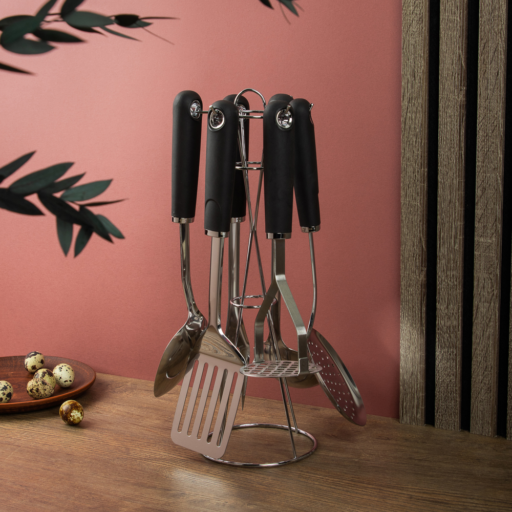 SATOSHI Лоран Набор кухонных принадлежностей 7 пр., нерж. сталь, арт.№ 882-364