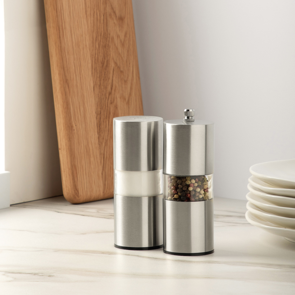 VETTA Набор для специй 2пр. мельница 14см + солонка 13см, акрил, P3 5305SP, арт.№ 827-029