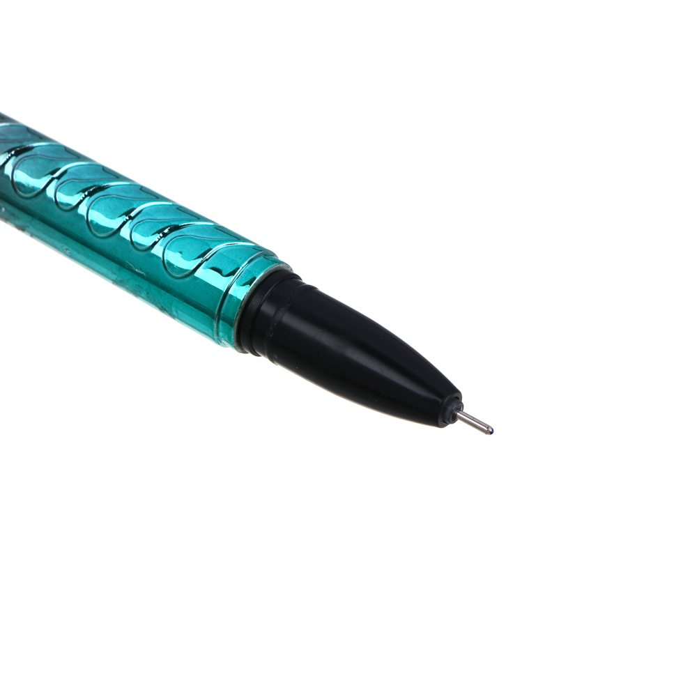 Ручка гелевая синяя, в форме "Жар птицы", радужный корпус под металл, 18,5 см, 4 цвета корпуса, арт.№ 591-192