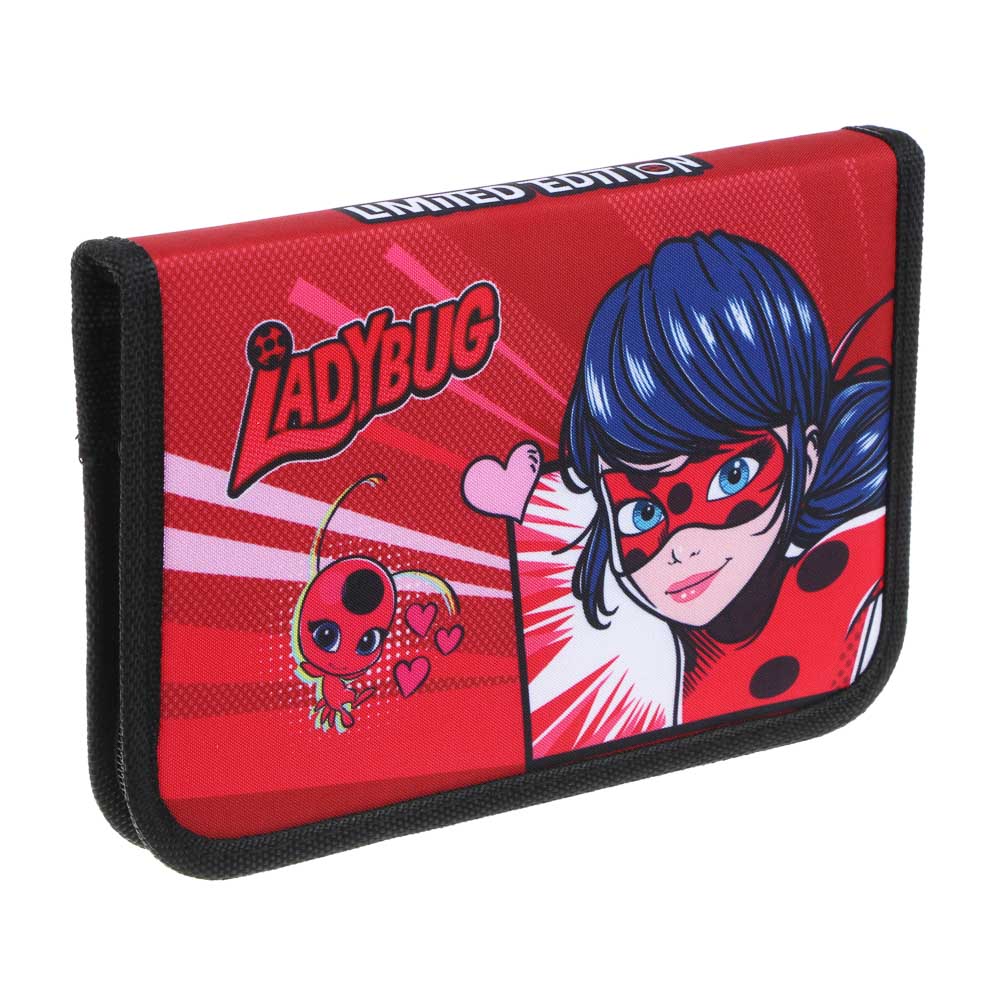 Пенал школьный жесткий прямоугольный 21х13,5 см Ледибаг/Супер-Кот, 1 отделение, верх полиэстер с печатью, "Кор", 2 дизайна, арт.№ 811-015