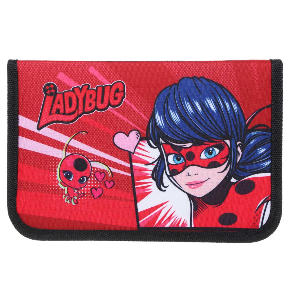 Пенал школьный жесткий прямоугольный 21х13,5 см Ледибаг/Супер-Кот, 1 отделение, верх полиэстер с печатью, "Кор", 2 дизайна, арт.№ 811-015