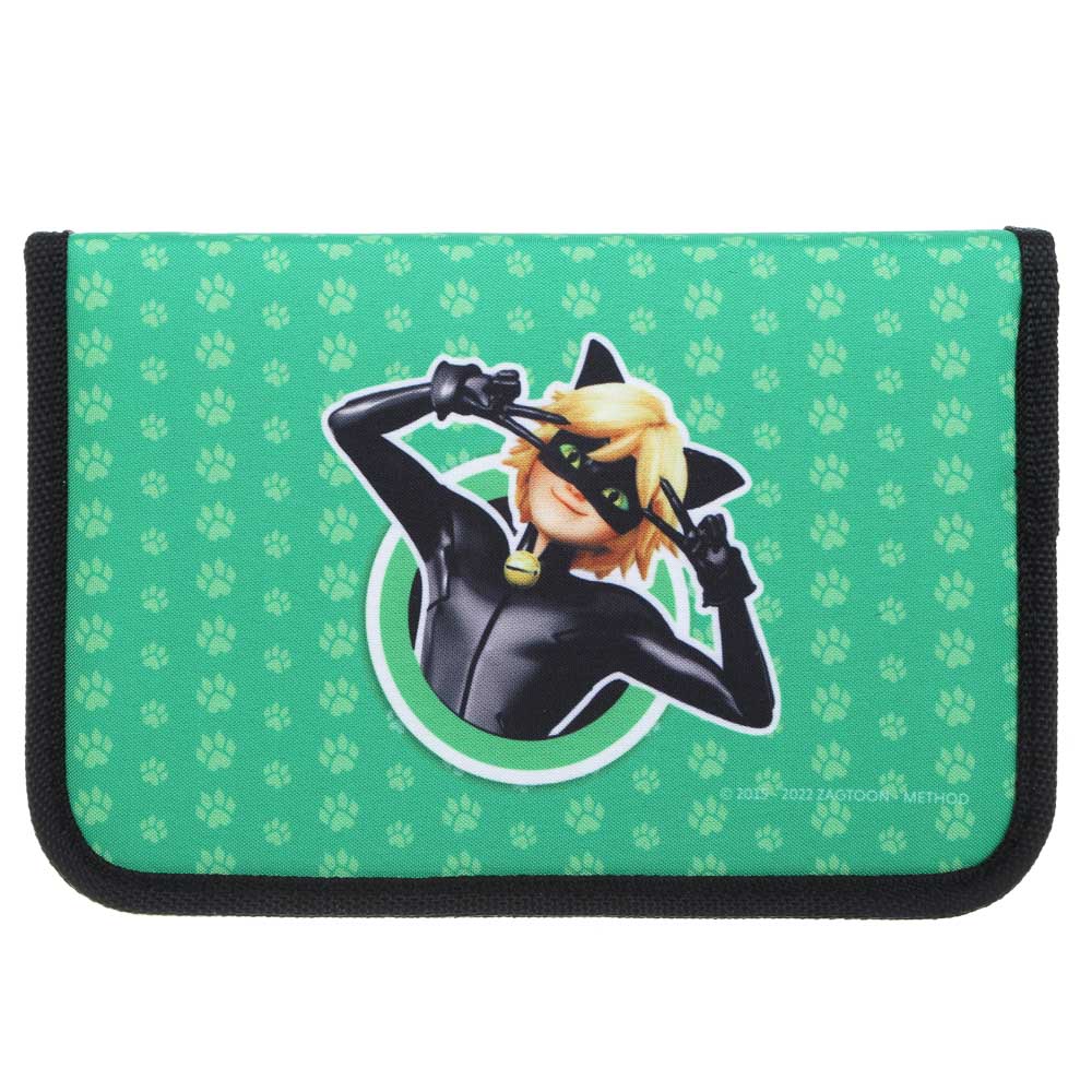 Пенал школьный жесткий прямоугольный 21х13,5 см Ледибаг/Супер-Кот, 1 отделение, верх полиэстер с печатью, "Кор", 2 дизайна, арт.№ 811-015