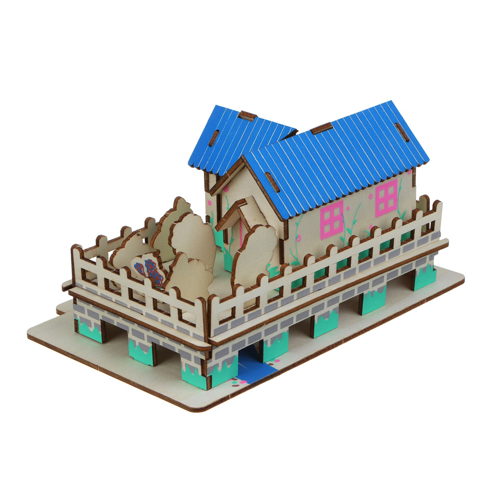 ХОББИХИТ ЗD модель сборная, дерево, 33,5x20,5x0,3см, 6-12 дизайнов, арт.№ 287-344