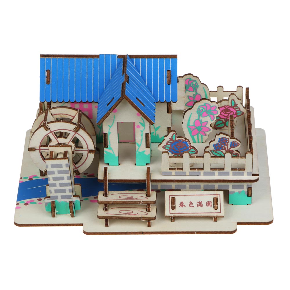 ХОББИХИТ ЗD модель сборная, дерево, 33,5x20,5x0,3см, 6-12 дизайнов, арт.№ 287-344