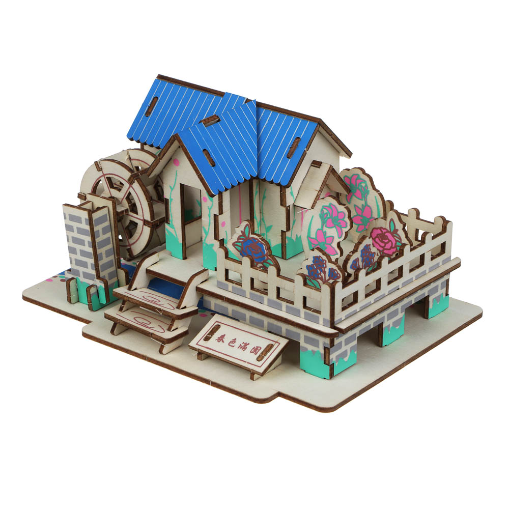 ХОББИХИТ ЗD модель сборная, дерево, 33,5x20,5x0,3см, 6-12 дизайнов, арт.№ 287-344