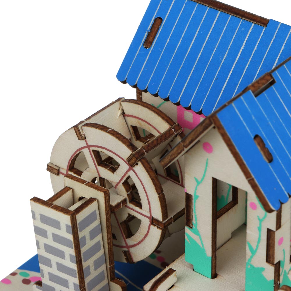 ХОББИХИТ ЗD модель сборная, дерево, 33,5x20,5x0,3см, 6-12 дизайнов, арт.№ 287-344