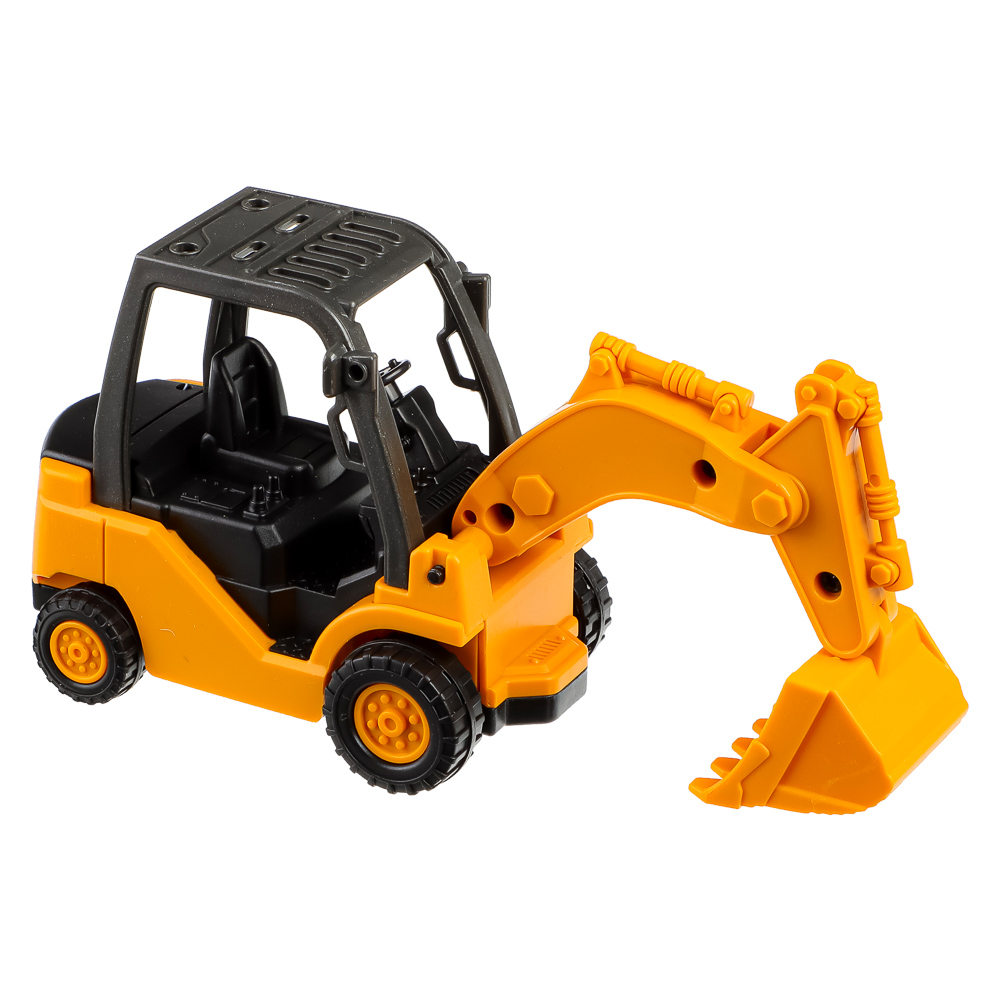 ИГРОЛЕНД Спецтехника, инерция, ковш-трещотка, PP, 13,6х5,1х7,5см, 3 дизайна, арт.№ 292-178