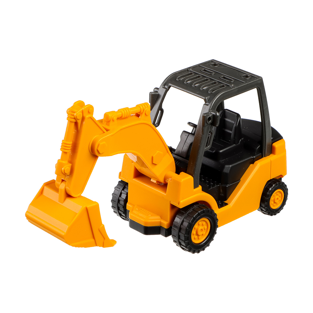 ИГРОЛЕНД Спецтехника, инерция, ковш-трещотка, PP, 13,6х5,1х7,5см, 3 дизайна, арт.№ 292-178