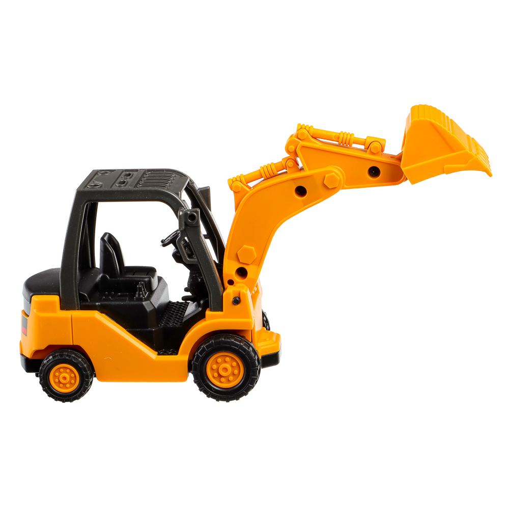 ИГРОЛЕНД Спецтехника, инерция, ковш-трещотка, PP, 13,6х5,1х7,5см, 3 дизайна, арт.№ 292-178