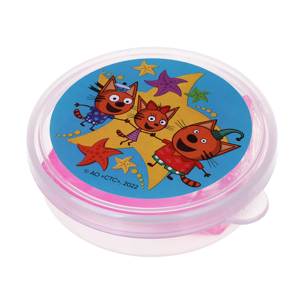 ХОББИХИТ Жвачка для рук "Три кота", полимер, 17-22гр, 7х2см, 4 цвета, арт.№ 218-060