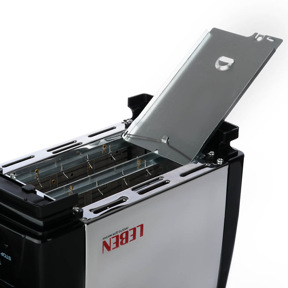 LEBEN Тостер 750Вт, 2 отдела, 6 степеней поджарки, арт.HJT-016S, арт.№ 475-152