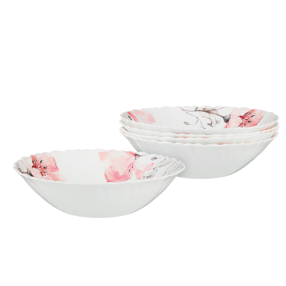 MILLIMI Роселла Набор столовой посуды 13 пр., опаловое стекло, арт.№ 818-873