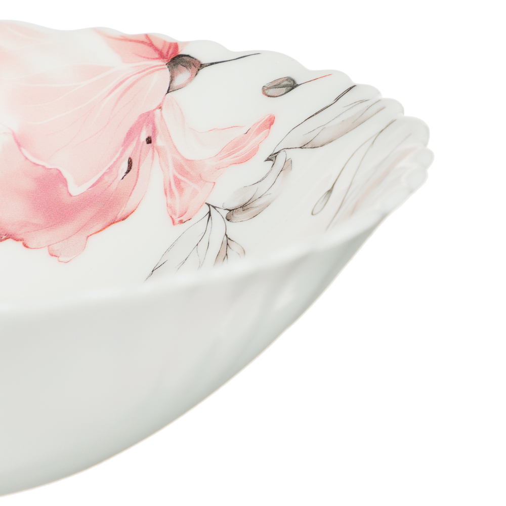 MILLIMI Роселла Салатник, опаловое стекло, 16.5см, арт.№ 818-874