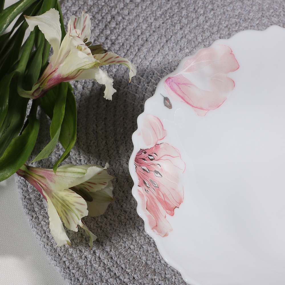 MILLIMI Роселла Салатник, опаловое стекло, 16.5см, арт.№ 818-874