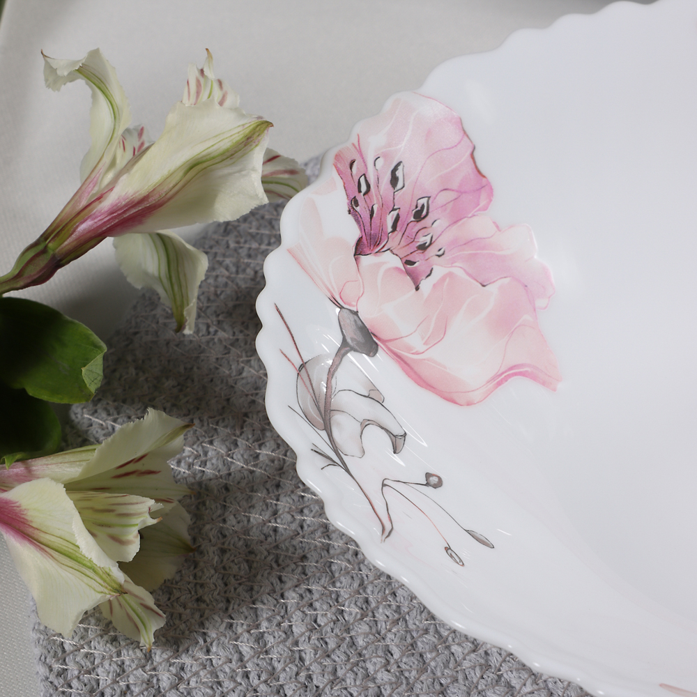 MILLIMI Роселла Салатник, опаловое стекло, 19см, арт.№ 818-875