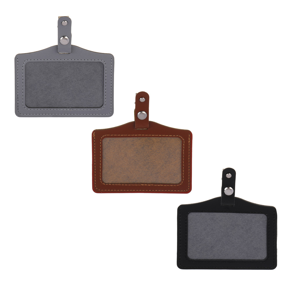 ЮL Чехол для пропуска с металлическим зажимом, ПВХ, 7,8х10,2см, 3 цвета, арт.№ 334-015