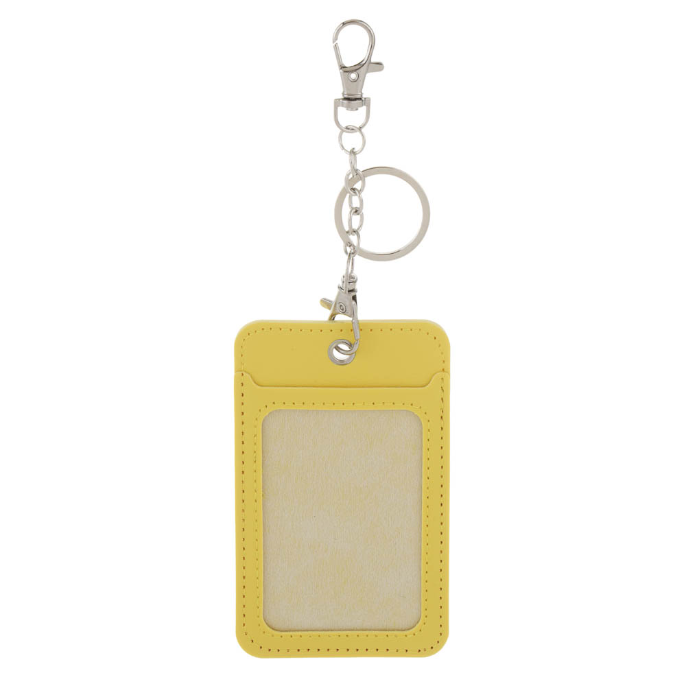 Чехол для пропуска тм ЮL двусторонний с кольцом и карабином, ПВХ, металл, 11х6,7см, 6 дизайнов, арт.№ 334-019