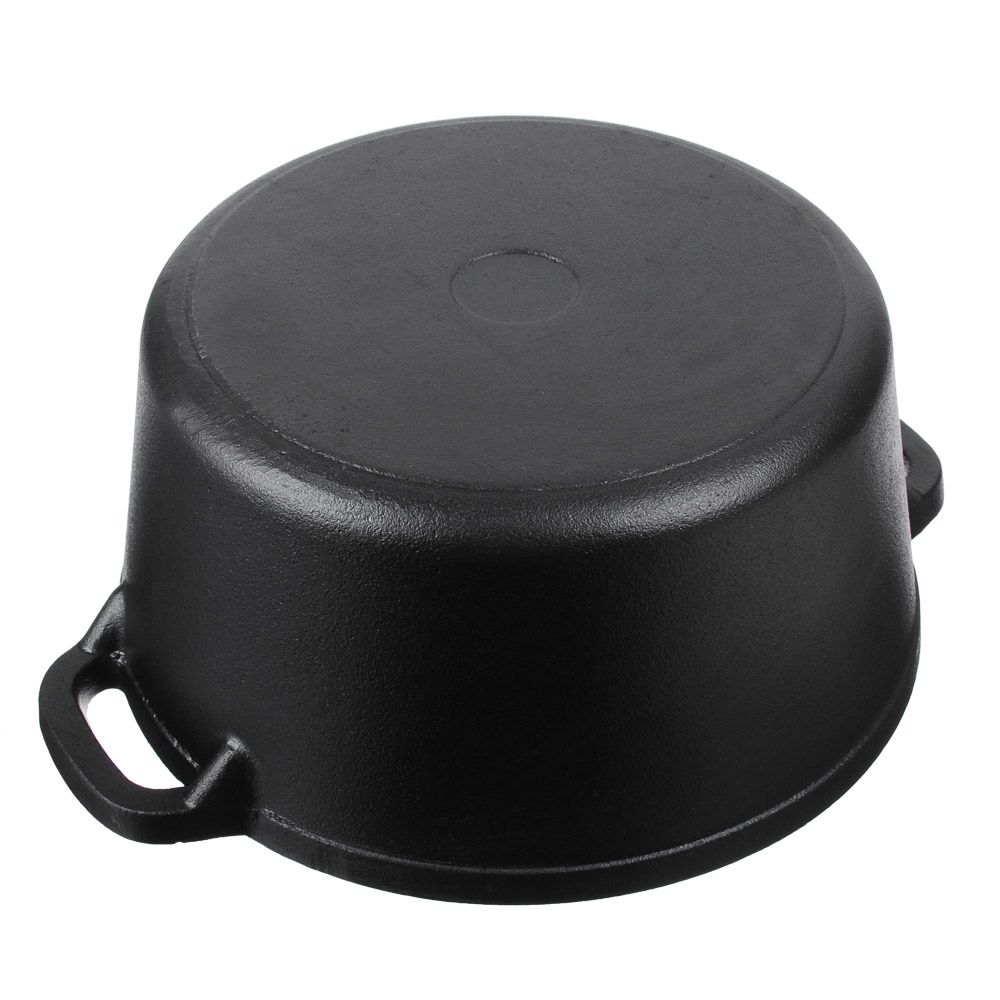 VETTA Кастрюля чугун, 3,8л, d23х10см, чугун крышка, нерж ручка, индукция, арт.№ 808-019