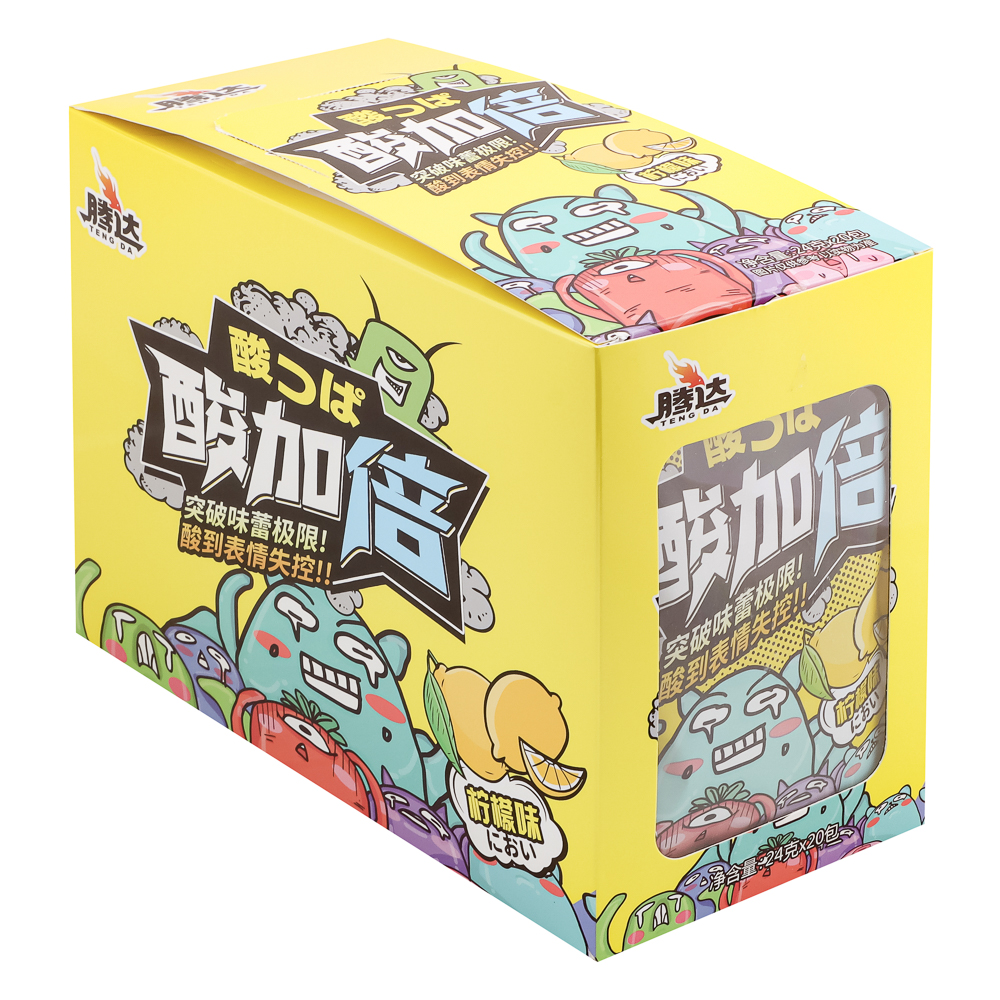 Конфеты супер кислые лимон Монстрики 24 гр, арт.№ 347-461