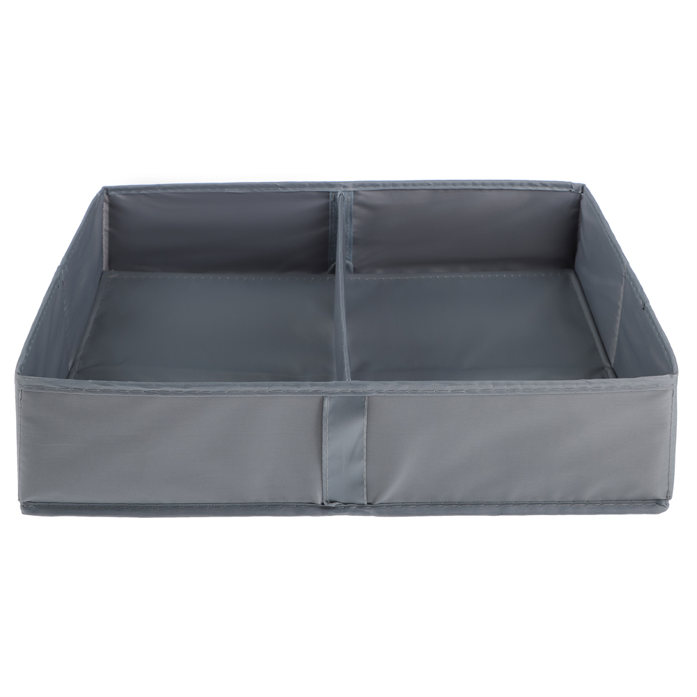 VETTA Органайзер, 2 отделения, 40х30х10см, Швеция, полиэстер, серый, арт.№ 457-751