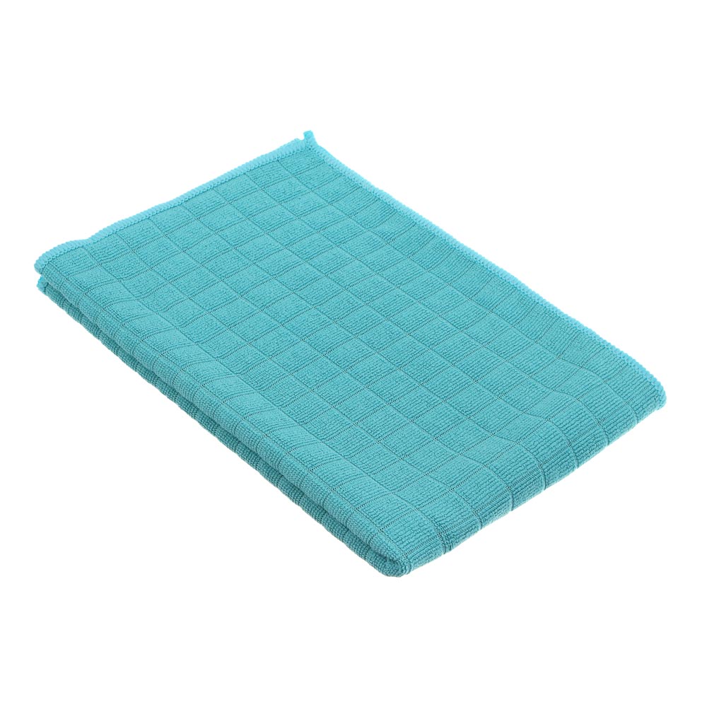 VETTA Тряпка для пола из микрофибры в клетку, 50х70см, 220г/кв.м, арт.№ 448-021