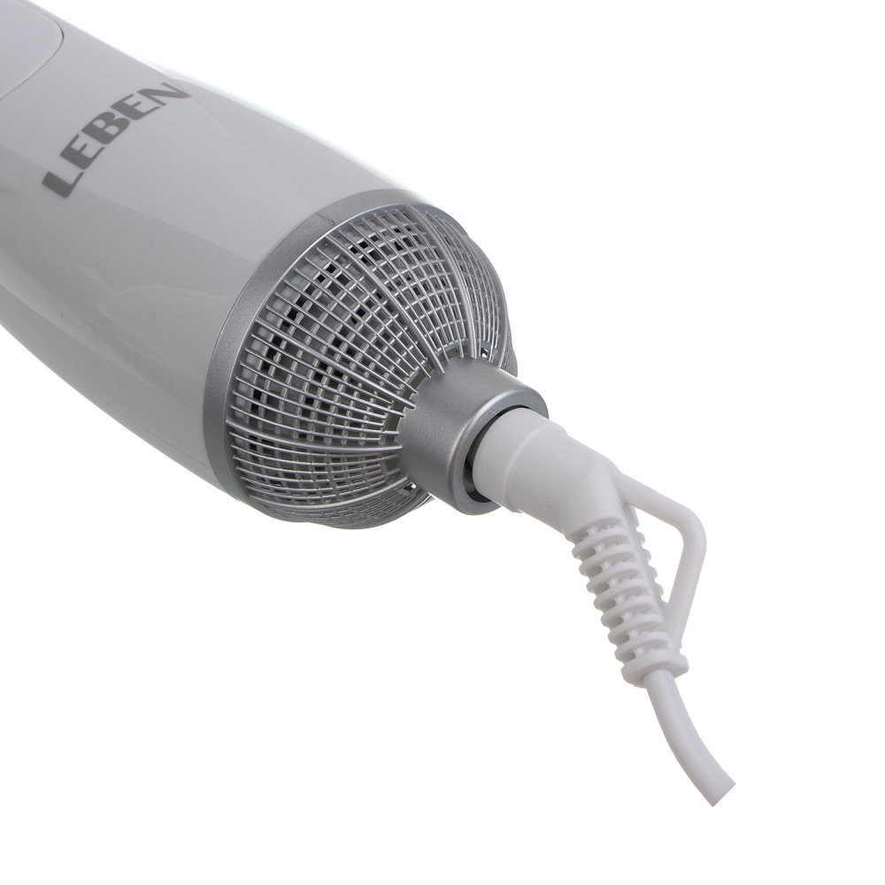 LEBEN Фен-щетка для волос, 1000Вт, 3 темп.реж., 2 насадки, арт.№ 259-234