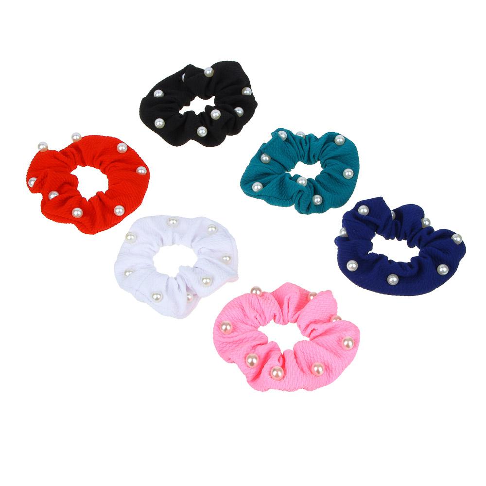 BERIOTTI Резинка для волос, d7см, полиэстер, 6 цветов, арт.203, арт.№ 356-297