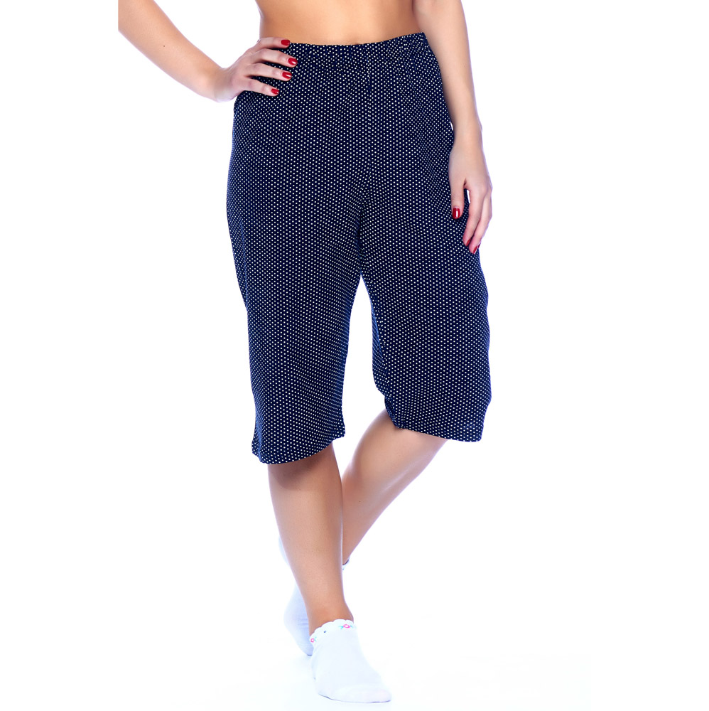 Бриджи женские однотонные, р.48-56, 100% хлопок, арт. 0945, ТМ Вайт Коттон, арт.№ 354-215