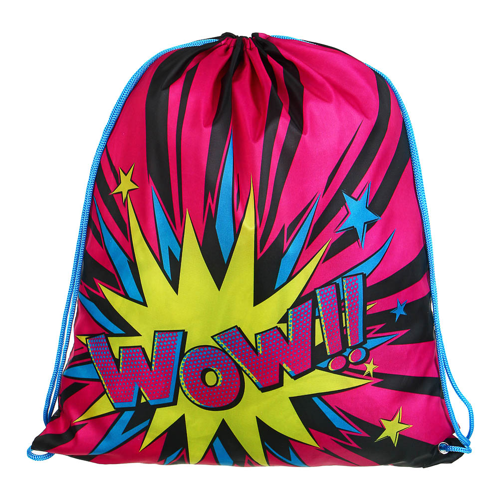 ВЗРЫВ Мешок для сменной обуви на завязках, увеличенный размер 40x47см, полиэстер, арт.№ 233-086