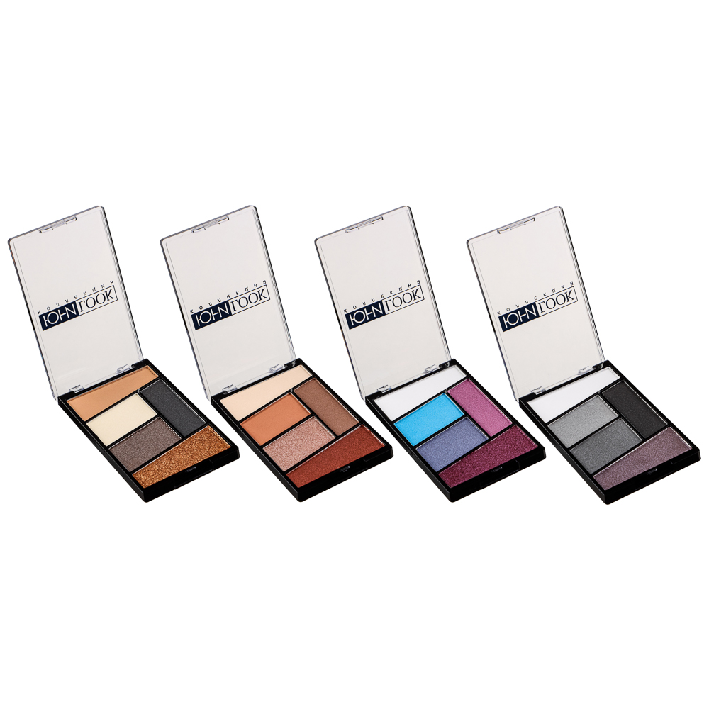 ЮНИLOOK Тени для век, 5-ти цветные 12г, 4 тона, ТВ-21, арт.№ 330-415