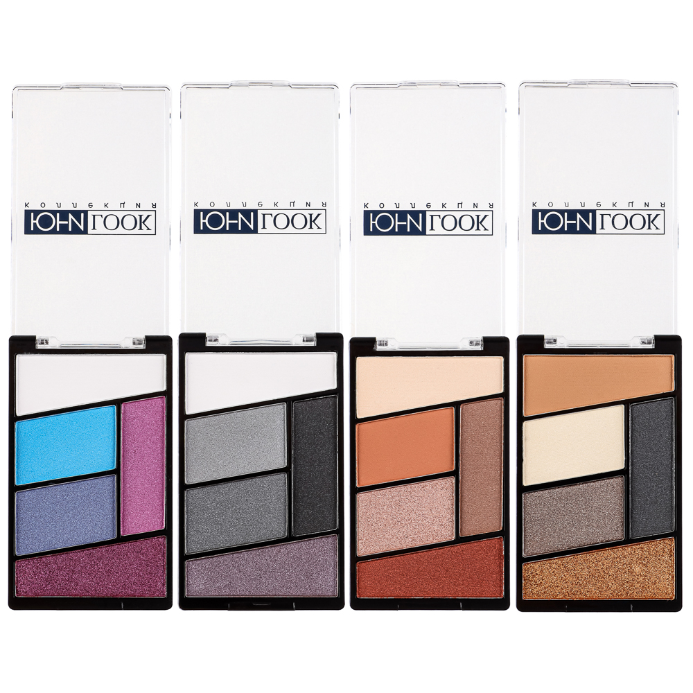 ЮНИLOOK Тени для век, 5-ти цветные 12г, 4 тона, ТВ-21, арт.№ 330-415