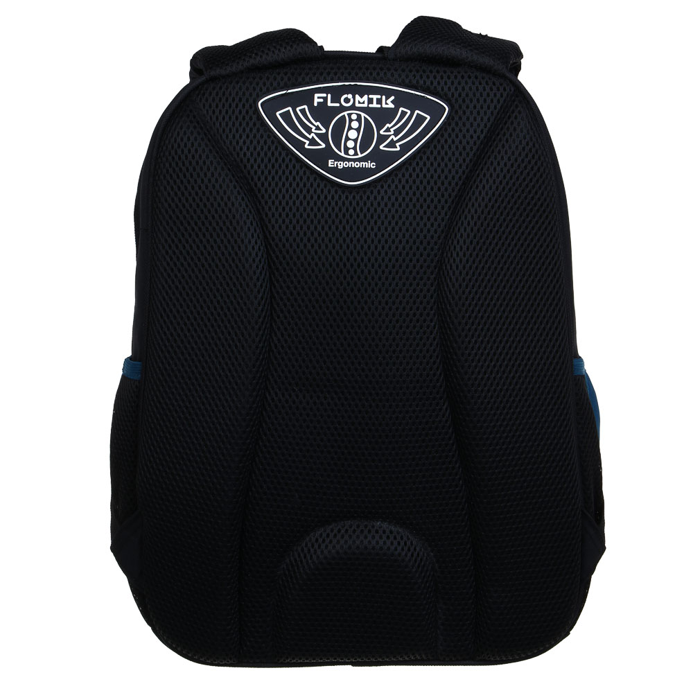 FLOMIK Рюкзак школьный 39х30х22см, "Рэйсинг Тим", 1 отд., 1 передн., 2 бок.карм., эрг.спин, упл.лям., арт.№ 524-239