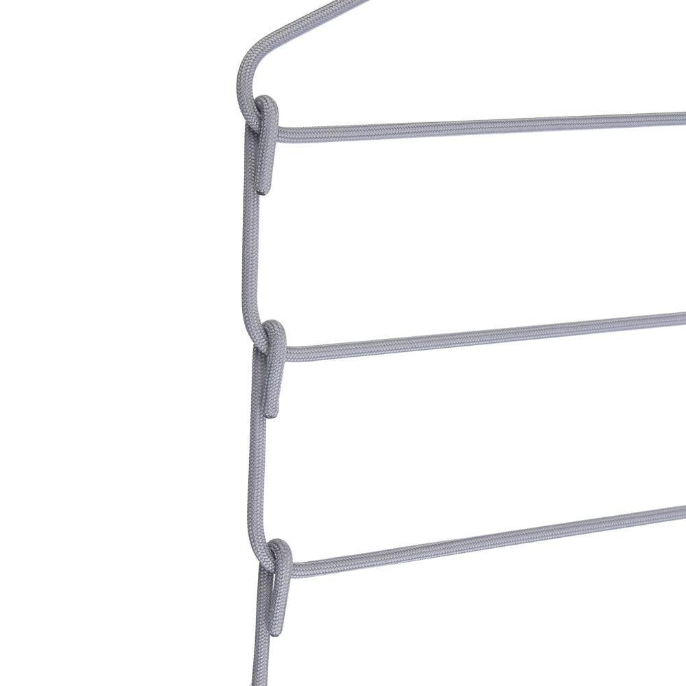 Вешалка для одежды тм VETTA, 4 уровня, 41х42,5х0,38 см, метал. с текстильным покрытием, 2 цвета, арт.№ 456-152