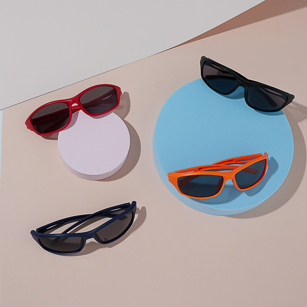 GALANTE Очки солнцезащитные детские, пластик, 131x32мм, 4 цвета, арт.№ 304-005