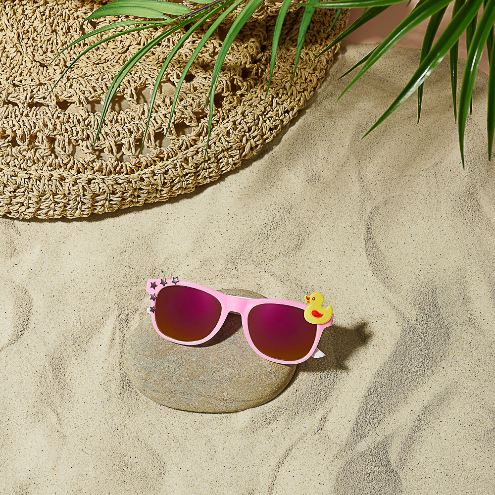 GALANTE Очки солнцезащитные детские, пластик, 123x36мм, 3 цвета, арт.№ 304-006