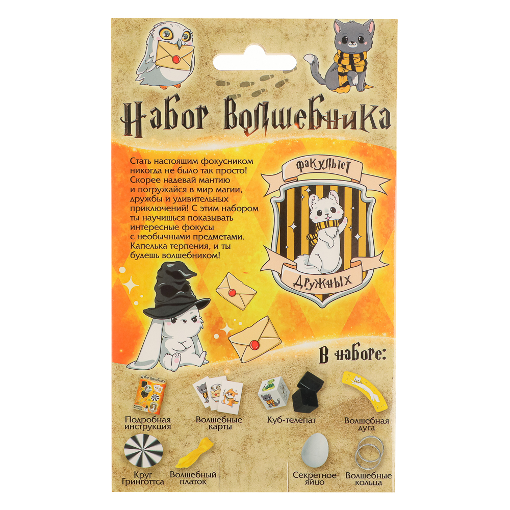 Набор волшебника "Фокусы", 6 фокусов, 10,5x4,5x15см, инструкция в комплекте, 4 дизайна, арт.№ 283-205