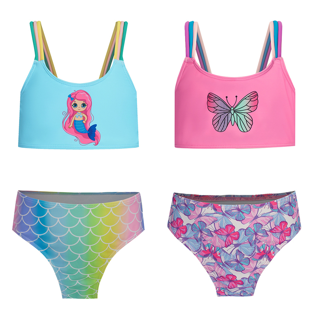 GALANTE Купальник для девочки раздельный, р-р 98-104, р-р 110-116, р-р 122-128, 82%полиэ, 18%эласт,, арт.№ 331-024