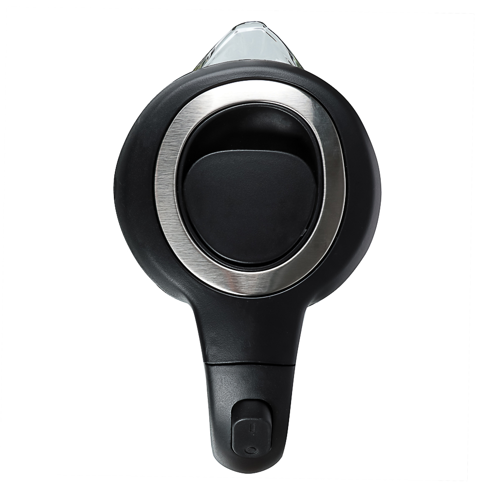 LEBEN Чайник электрический 1,8л стекло, черный, арт.№ 291-133