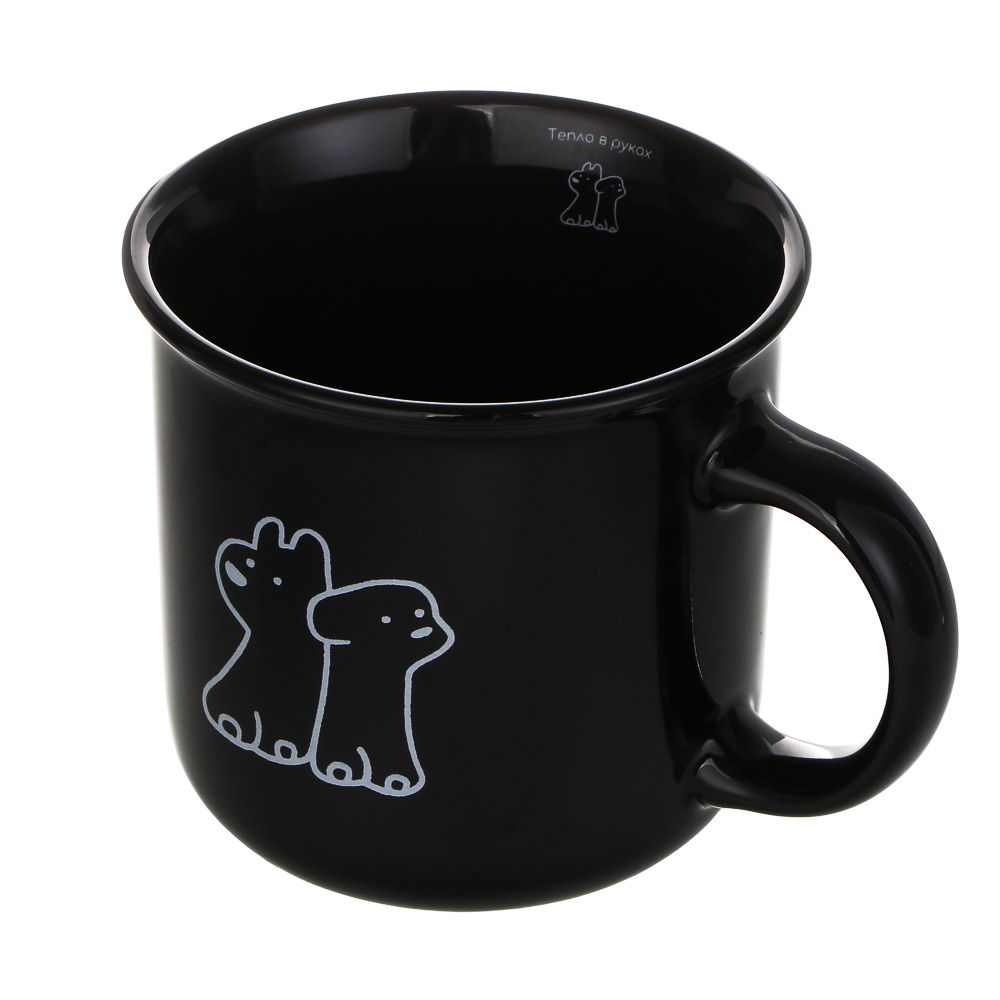 Кружка, 9,5x12x8,6 см, керамика, 2 цвета, арт.№ 531-099