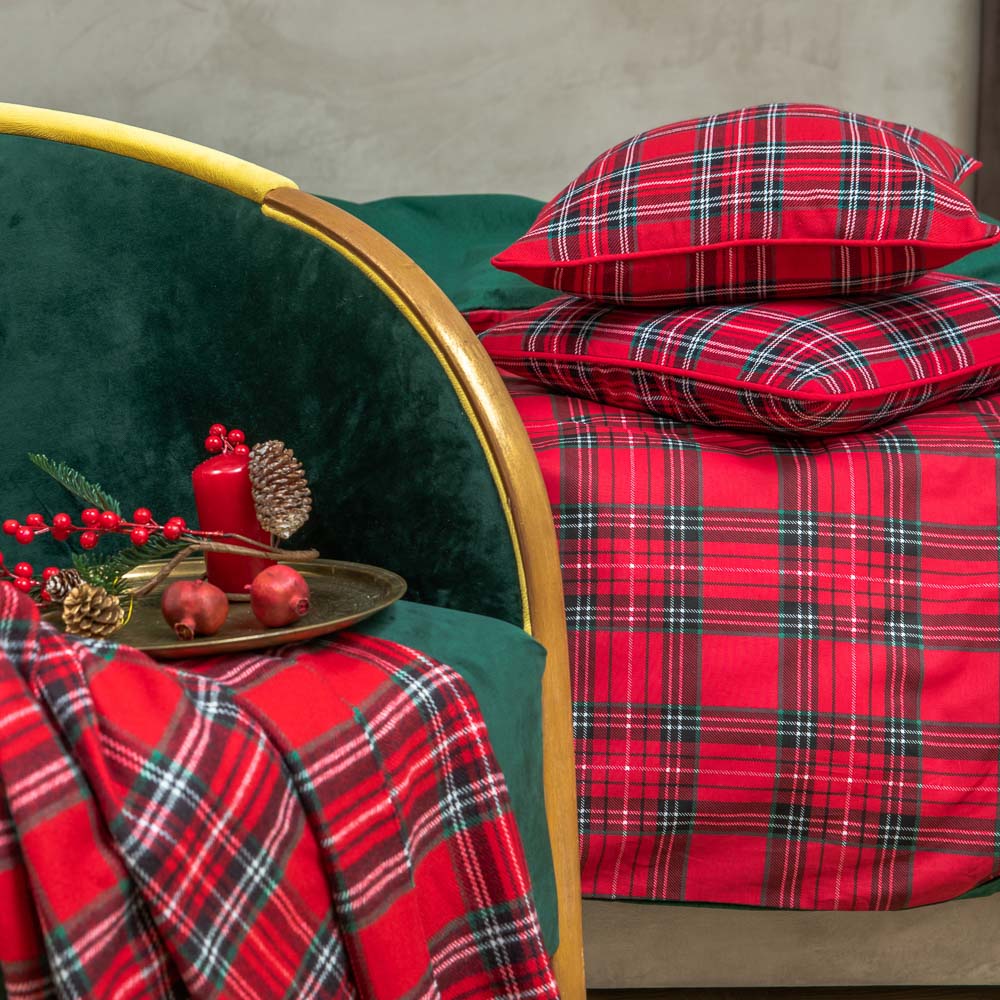 PROVANCE Шотландка Плед 130х150см, 230гр/м, 100% акрил, арт.№ 492-024