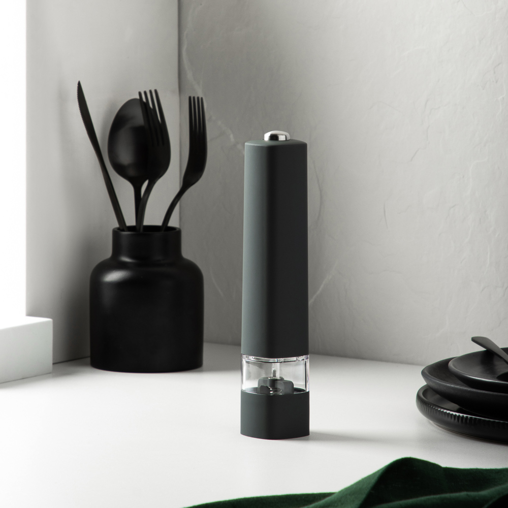 SATOSHI Мельница для специй электрическая 20, 5 см, пластик/акрил/силикон, MG707D, арт.№ 827-086