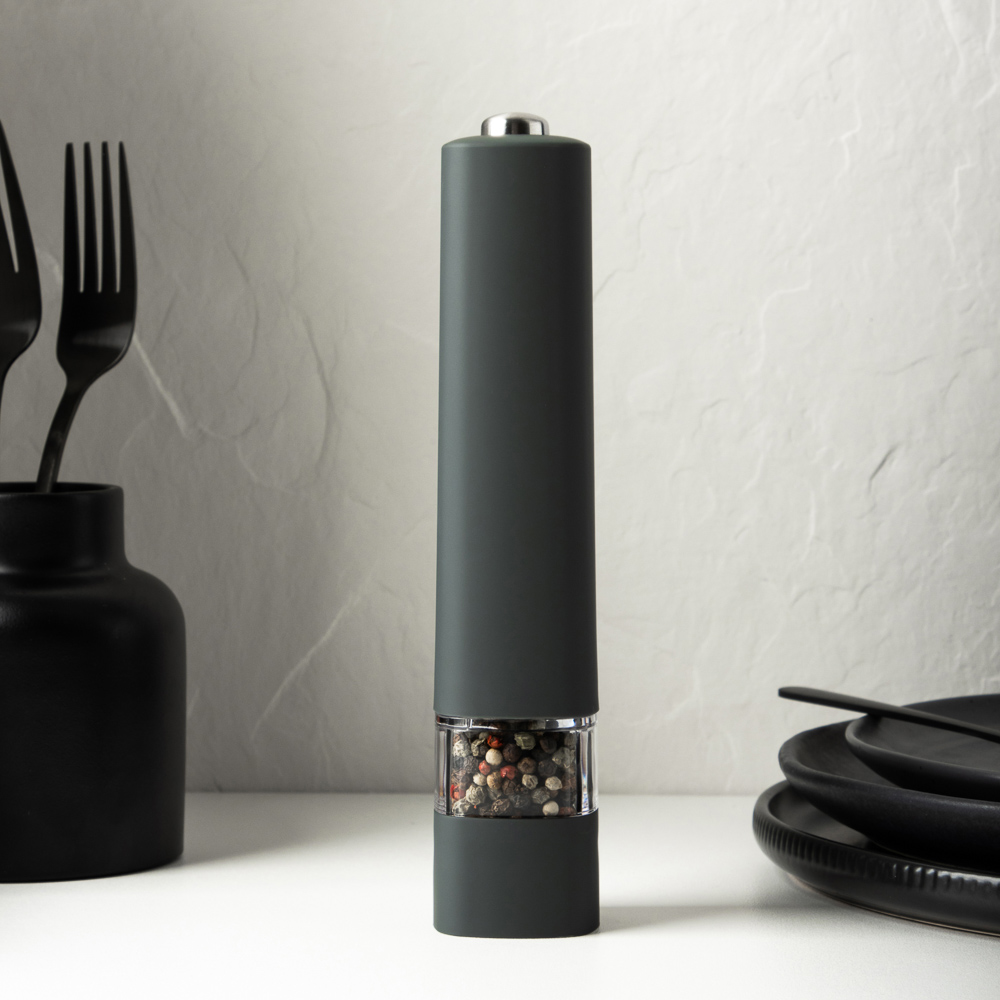 SATOSHI Мельница для специй электрическая 20, 5 см, пластик/акрил/силикон, MG707D, арт.№ 827-086