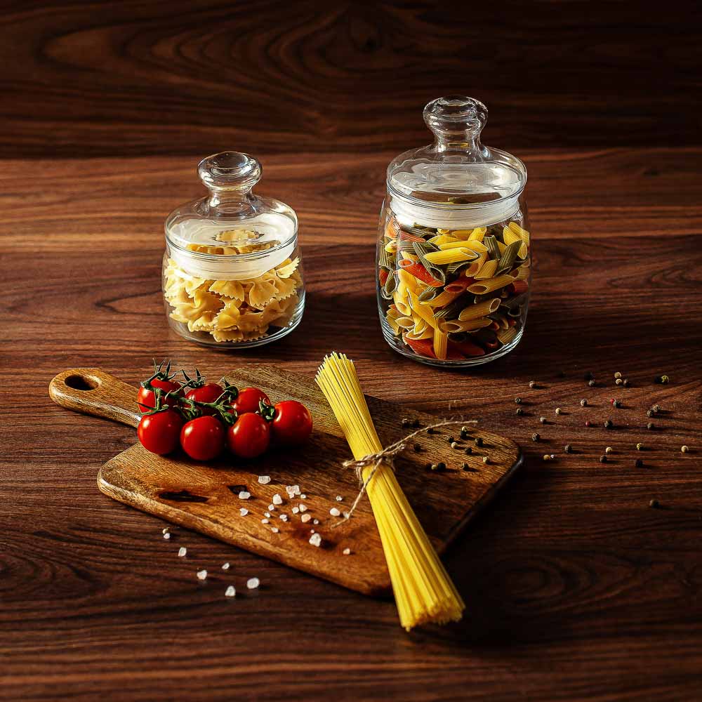 PASABAHCE Чешни Банка стеклянная 420мл, с крышкой,  инд. Упаковка, арт.№ 828-208