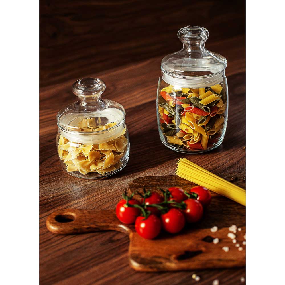 PASABAHCE Чешни Банка стеклянная 420мл, с крышкой,  инд. Упаковка, арт.№ 828-208