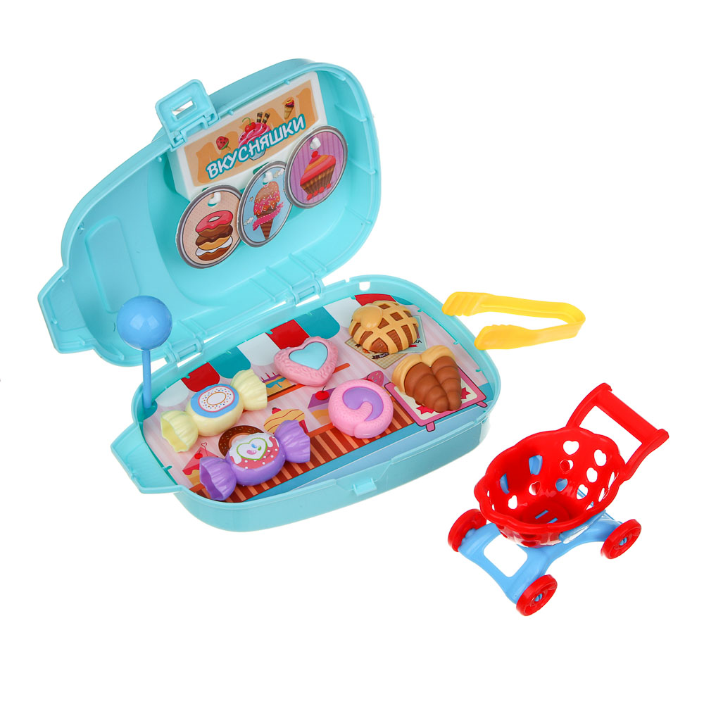 ИГРОЛЕНД Набор игровой в чемодане, мини, PP, ABS, картон, 12х6х18,5 см, 3 дизайна, арт.№ 294-207