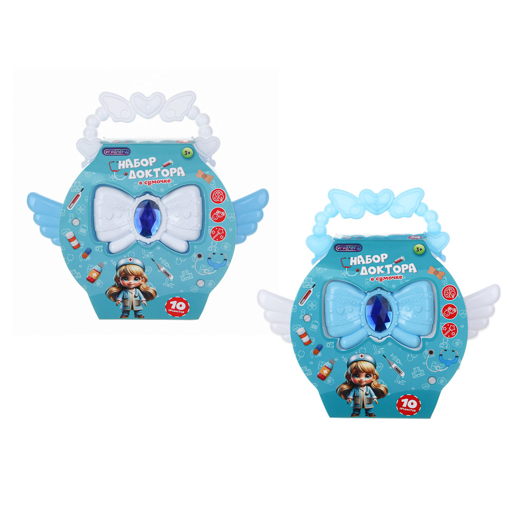 ИГРОЛЕНД Набор доктора в сумочке, PP, ABS, 17х6х15,5 см, 2 диз, арт.№ 294-209